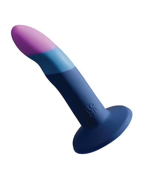 image of product,ROMP Piccolo 3 Color 5.5" Dildo Pegging Kit - Blue - SEXYEONE