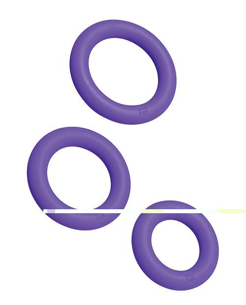 image of product,Romp Remix Trio Penis Ring Set Of 3 - Purple - SEXYEONE