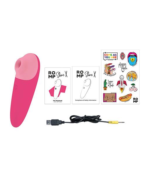 image of product,ROMP Shine X Clitoral Vibrator - Pink - SEXYEONE