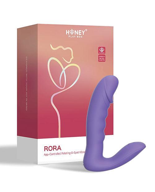 product image,RORA App-Controlled Rotating G-Spot Vibrator & Clitoral Stimulator - Purple - SEXYEONE