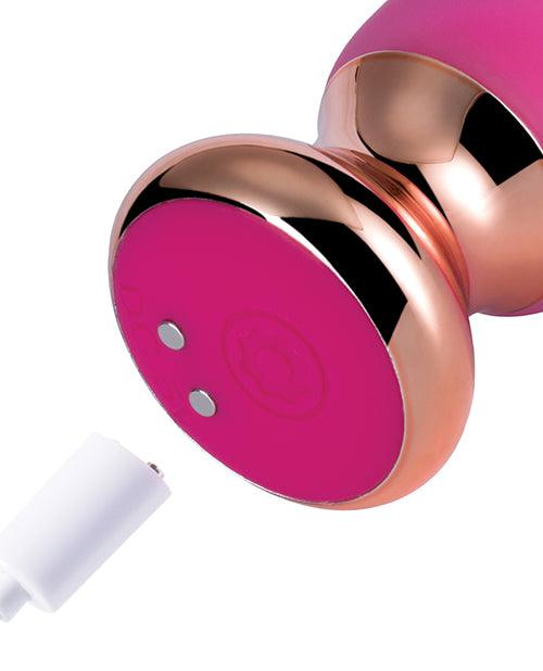 image of product,Rose Twister Hands-free Remote Vibrating Anal Plug - SEXYEONE