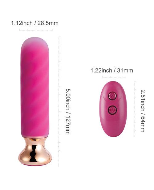 image of product,Rose Twister Hands-free Remote Vibrating Anal Plug - SEXYEONE