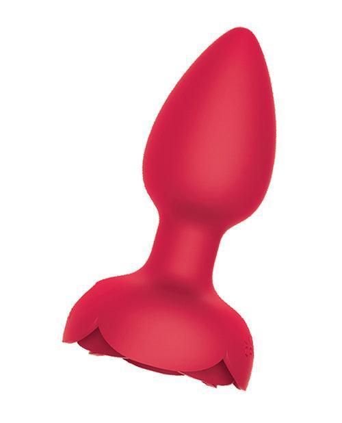 Rosebud Tushy Light Up Butt Plug - Red - SEXYEONE