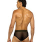 Sacred Heart Briefs w/Studded Elastic Waist Band - Black - SEXYEONE