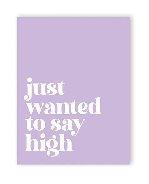 product image, Saying High 420 Greeting Card - SEXYEONE