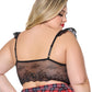 Scallop Stretch Lace Soft Cup Bralette - Black QN - SEXYEONE