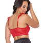 Scallop Stretch Lace Soft Cup Bralette - Red O/S - SEXYEONE