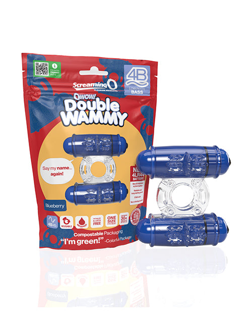 product image, Screaming O 4B Double Wammy - Blueberry - SEXYEONE