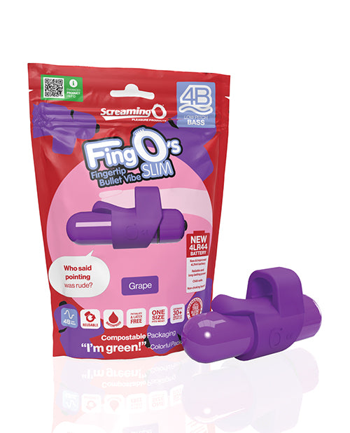 product image, Screaming O 4B FingO Slim - Grape - SEXYEONE