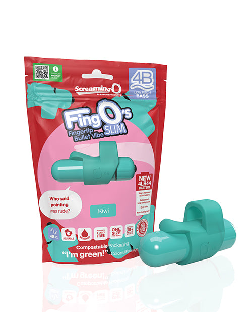 product image, Screaming O 4B FingO Slim - Kiwi - SEXYEONE