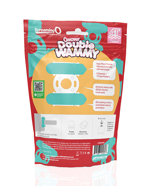 product image,Screaming O 4T Double Wammy - Kiwi - SEXYEONE