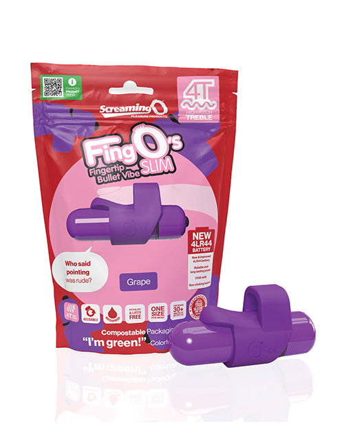 product image, Screaming O 4T FingO Slim - Grape - SEXYEONE