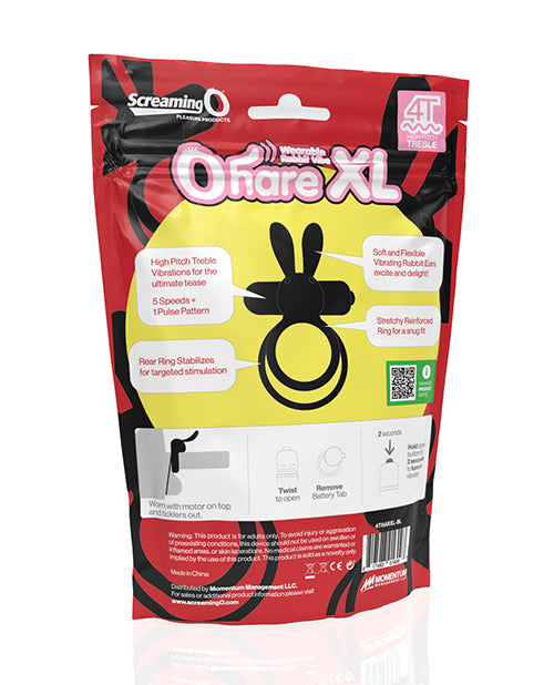 image of product,Screaming O 4T Ohare XL - Black - SEXYEONE