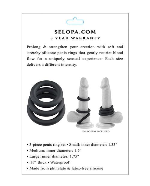 image of product,Selopa 3 Ring Circus - Black - SEXYEONE
