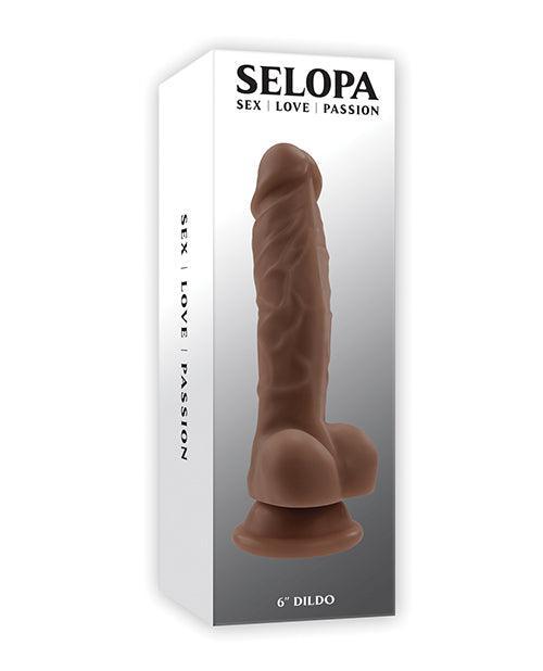 product image, Selopa 6" Lifelike Dildo - Dark - SEXYEONE