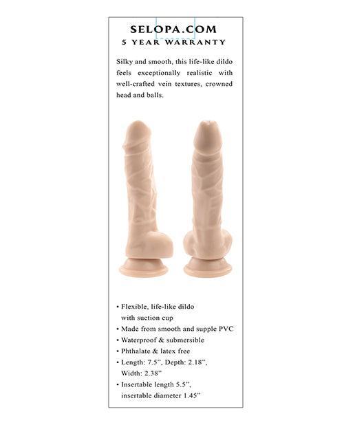 image of product,Selopa 6" Lifelike Dildo - Light - SEXYEONE