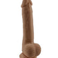 Selopa Natural Feel 7" Flexskin Dildo - Dark - SEXYEONE