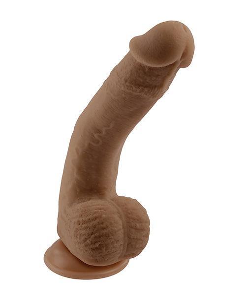 image of product,Selopa Natural Feel 7" Flexskin Dildo - Dark - SEXYEONE