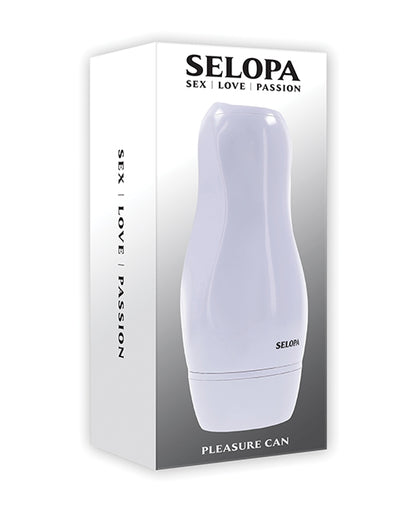 Selopa Pleasure Can Stroker - White - SEXYEONE