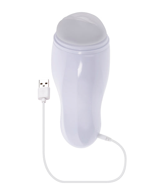 image of product,Selopa Pleasure Can Stroker - White - SEXYEONE