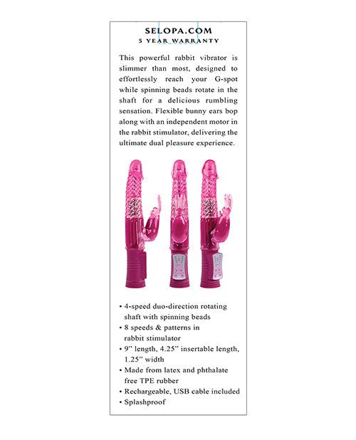 image of product,Selopa Rechargeable Bunny - Pink - SEXYEONE