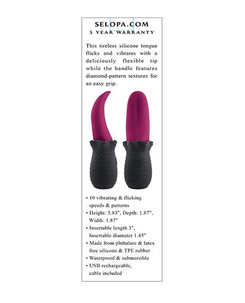 image of product,Selopa Tongue Teaser - Pink/black - SEXYEONE