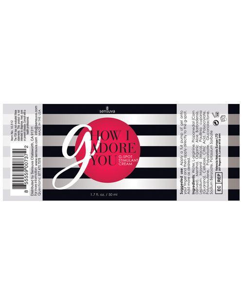 Sensuva G How I Adore You - 1.7 oz - SEXYEONE