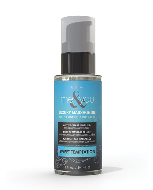 product image, Sensuva Me & You Massage Oil - 2 oz Sweet Temptation - SEXYEONE