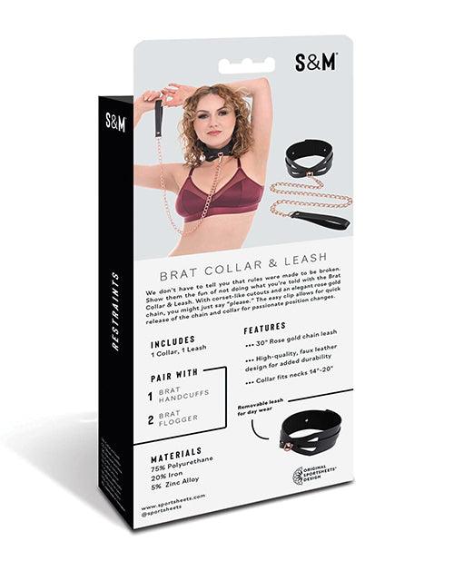 image of product,Sex & Mischief Brat Collar & Leash - SEXYEONE
