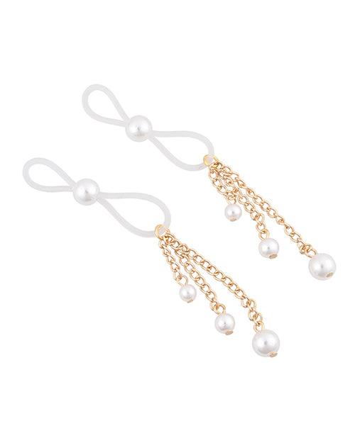 image of product,Sex & Mischief Pearl Nipple Ties - SEXYEONE