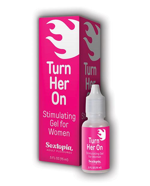 image of product,Sextopia Turn Her On Women Stimulating Gel - 1/2 oz Bottle - SEXYEONE