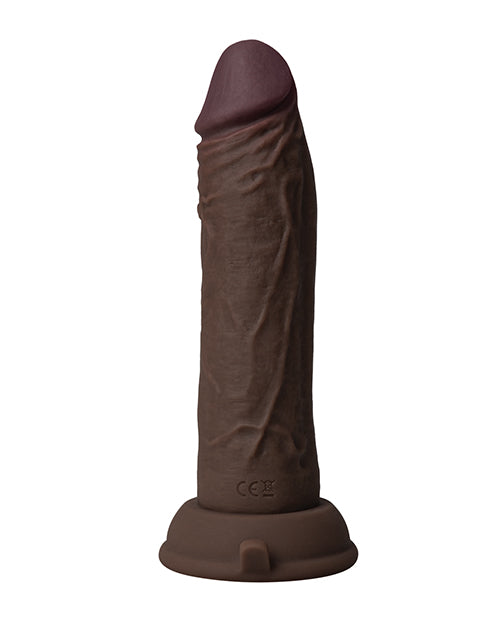 product image, Shaft Flexskin Liquid Silicone 6.5" Vibrating Dong - Mahogany - SEXYEONE