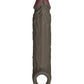 Shaft Flexskin Liquid Silicone 7.8" Vibrating Sheath - Mahogany - SEXYEONE