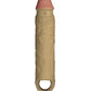 Shaft Flexskin Liquid Silicone 7.8" Vibrating Sheath - Oak - SEXYEONE