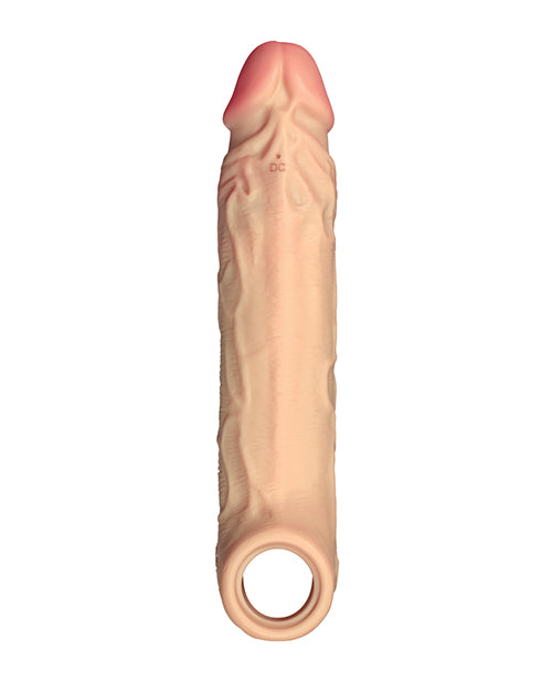 image of product,Shaft Flexskin Liquid Silicone 7.8" Vibrating Sheath - Pine - SEXYEONE