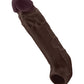 Shaft Model F Flexskin Liquid Silicone 7.8" Sheath - Mahogany - SEXYEONE