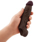 Shaft Model F Flexskin Liquid Silicone 7.8" Sheath - Mahogany - SEXYEONE