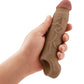 Shaft Model F Flexskin Liquid Silicone 7.8" Sheath - Oak - SEXYEONE