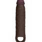 Shaft Model F Flexskin Liquid Silicone 8.8" Sheath - Mahogany - SEXYEONE