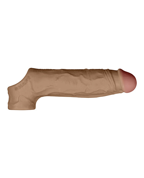 product image, Shaft Model F Flexskin Liquid Silicone 8.8" Sheath - Oak - SEXYEONE