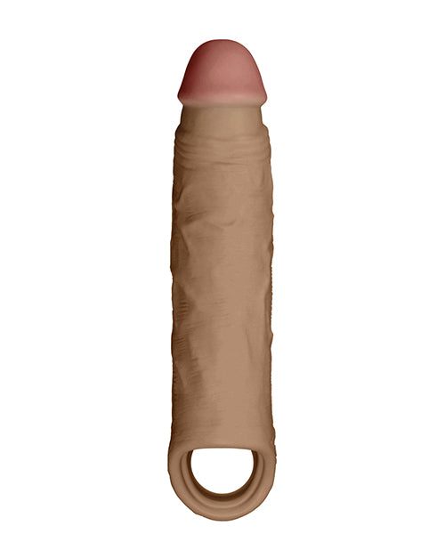 image of product,Shaft Model F Flexskin Liquid Silicone 8.8" Sheath - Oak - SEXYEONE