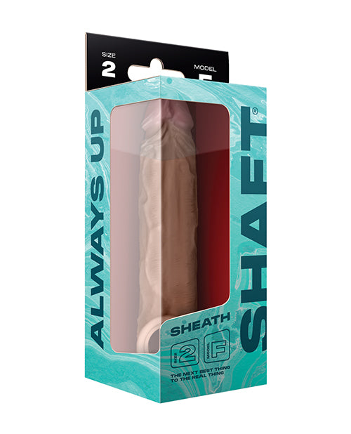 image of product,Shaft Model F Flexskin Liquid Silicone 8.8" Sheath - Pine - SEXYEONE