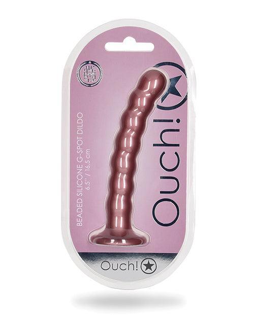 Shots Ouch 6.5" Beaded G-spot Dildo - SEXYEONE