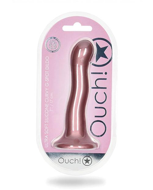 image of product,Shots Ouch 7" Curvy G-spot Dildo - SEXYEONE