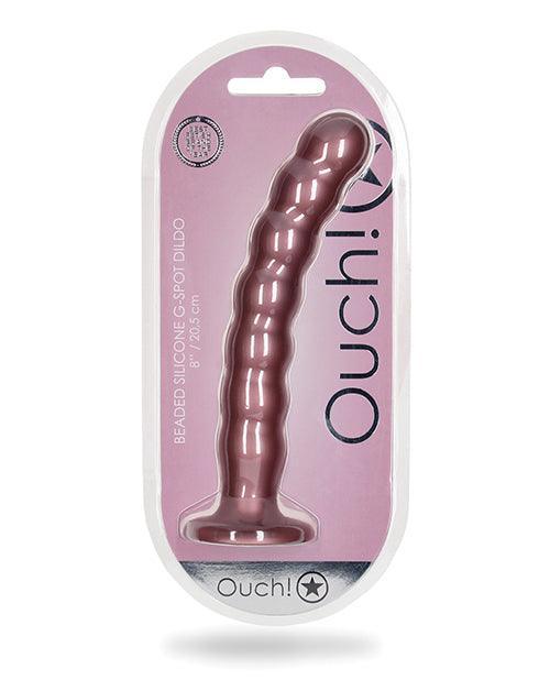 image of product,Shots Ouch 8" Beaded G-spot Dildo - SEXYEONE