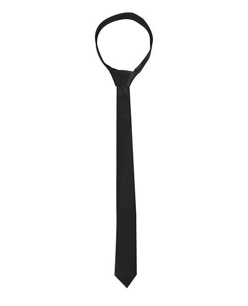 image of product,Shots Ouch Black & White Satin Bondage Tie - Black - SEXYEONE