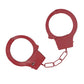 Shots Ouch! Classic Metal Handcuffs - Red - SEXYEONE