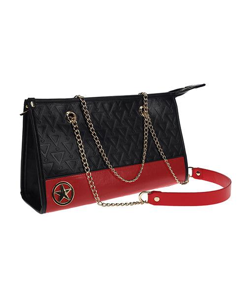 image of product,Shots Ouch! Milan Collection Bondage Kit w/Bag - Black/Red - SEXYEONE