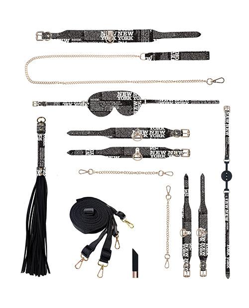 product image, Shots Ouch! NY Collection Bondage Kit w/Bag - Black - SEXYEONE