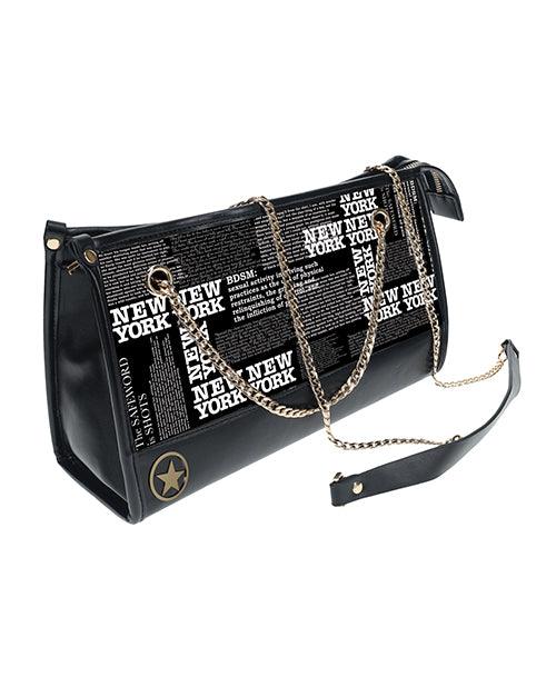 Shots Ouch! NY Collection Bondage Kit w/Bag - Black - SEXYEONE